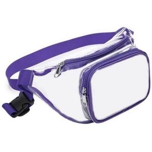 Purple Clear Fanny Pack